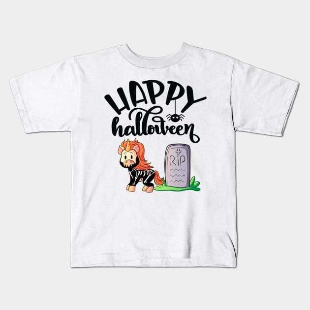 Happy Halloween Kids T-Shirt by My Tribe Apparel